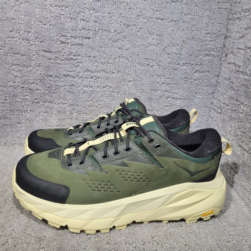 Hoka One One Kaha Low End Gore-tex Unisex Womens 9.5 Mens 8.5 Olive Green Shoes